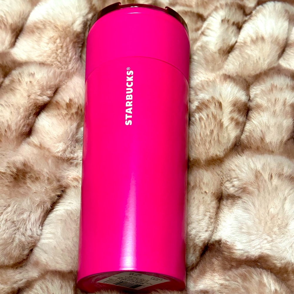 Starbucks 16 oz Magenta Hot Pink Double Wall Insulated